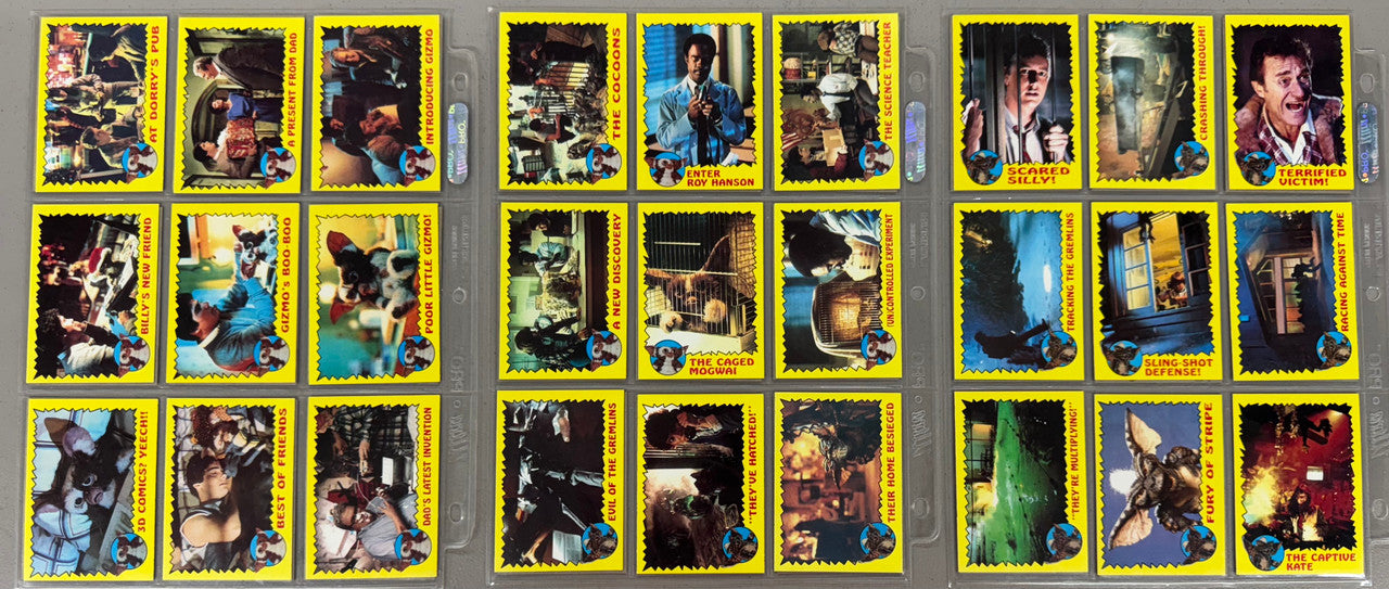 1984-90 Topps Gremlins & Gremlins 2 Complete Card Sets W/ Stickers NM