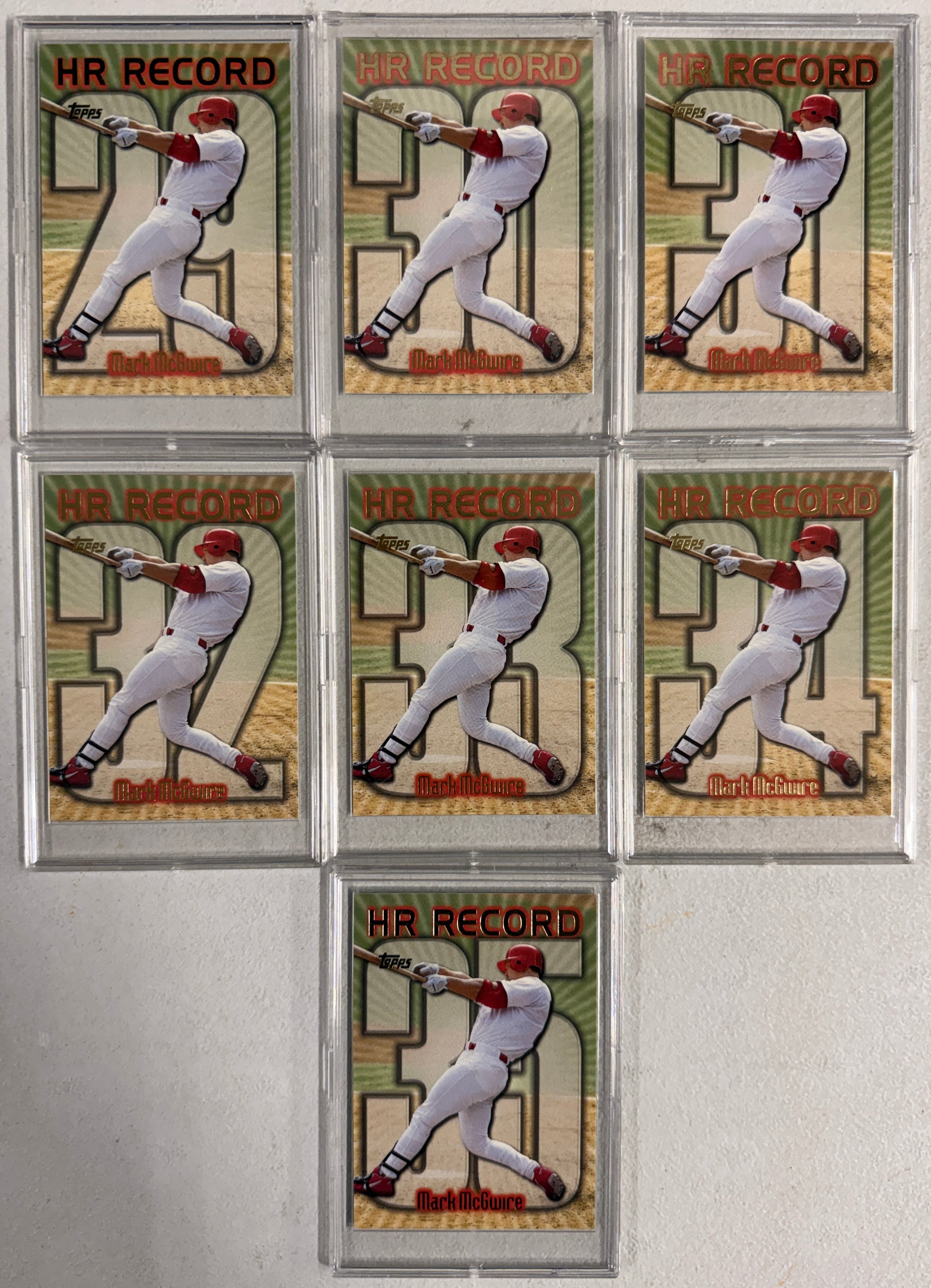 1998 Topps Mark McGwire 70 Home Runs Complete Set (70)