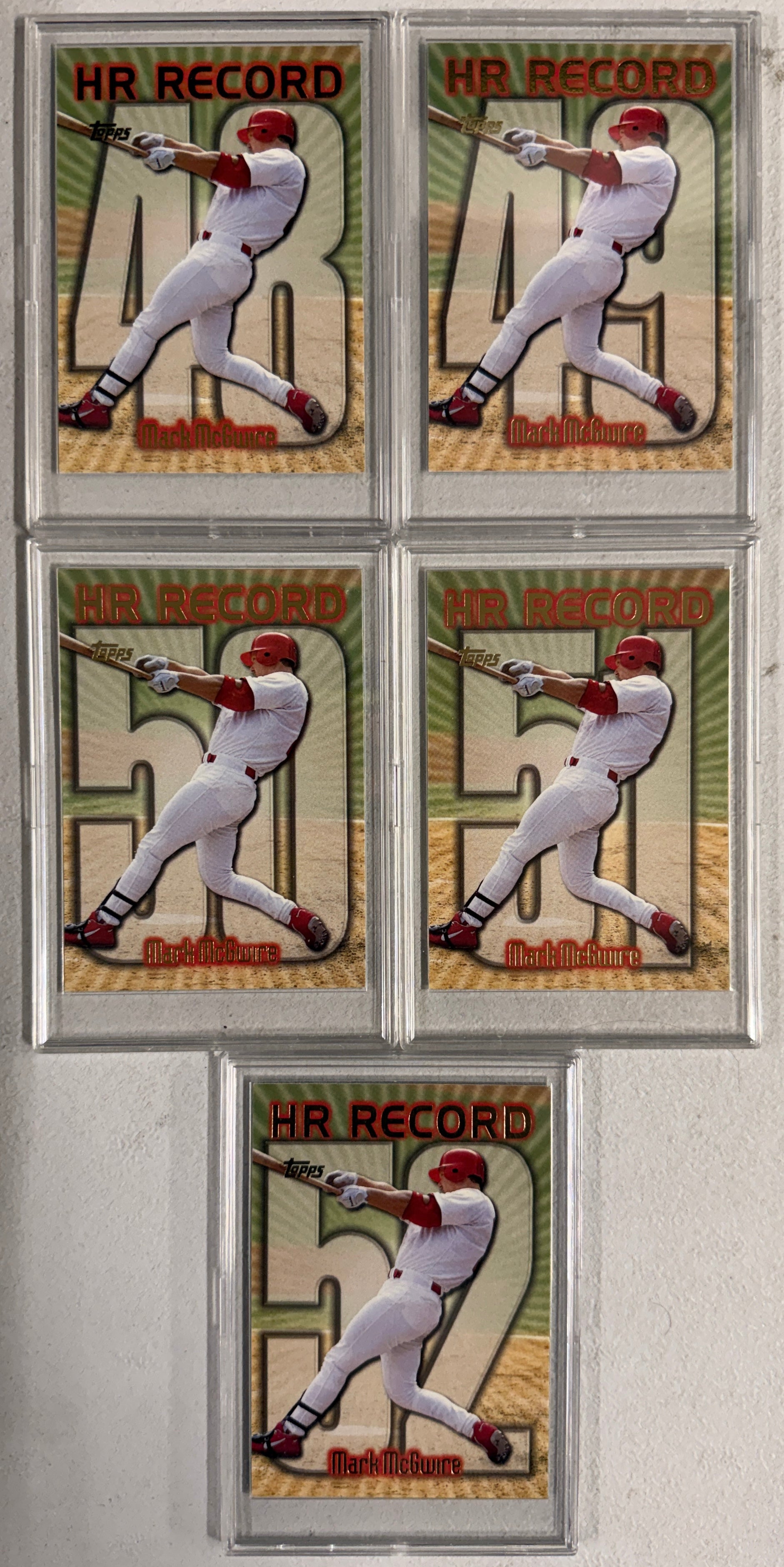 1998 Topps Mark McGwire 70 Home Runs Complete Set (70)
