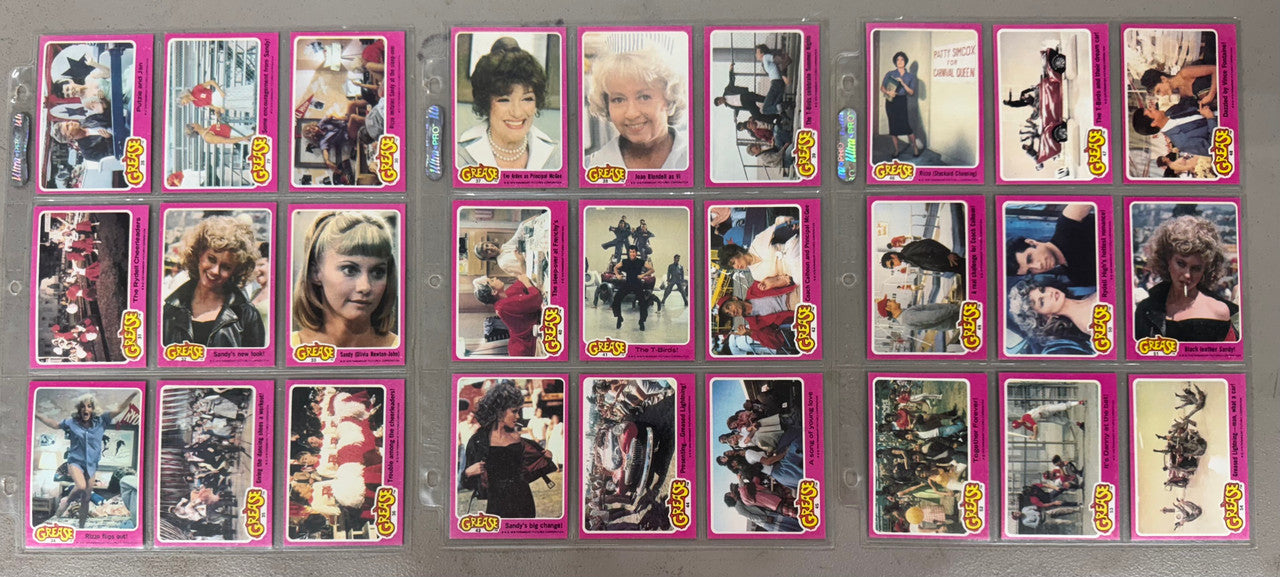 1978 Topps Grease Series 1-2 Complete Card Sets W/ Stickers NM
