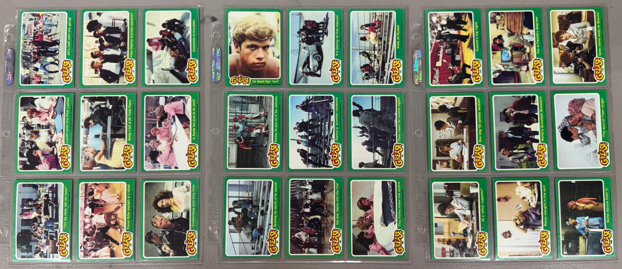 1978 Topps Grease Series 1-2 Complete Card Sets W/ Stickers NM