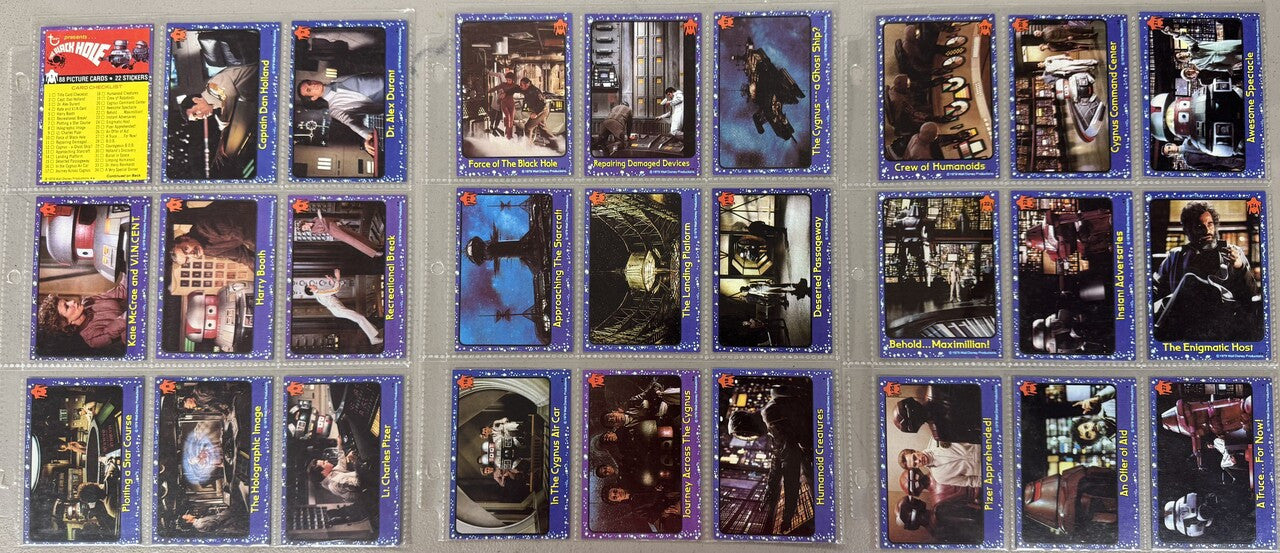 1979 Topps Black Hole Complete Card Set W/ Stickers NM