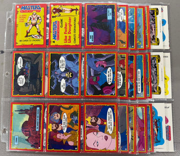 1984 Topps Masters of the Universe MOTU Complete Card Set W/ Stickers NM