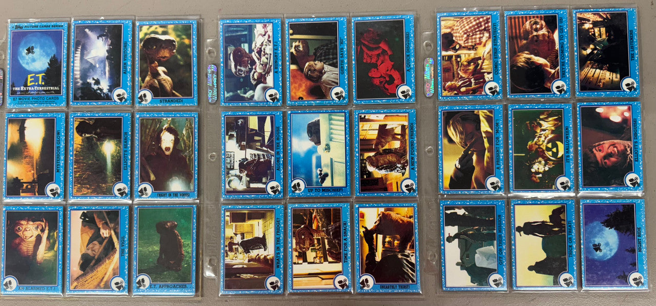 1982 Topps E.T. The Extra-Terrestrial Complete Card Set W/ Stickers NM