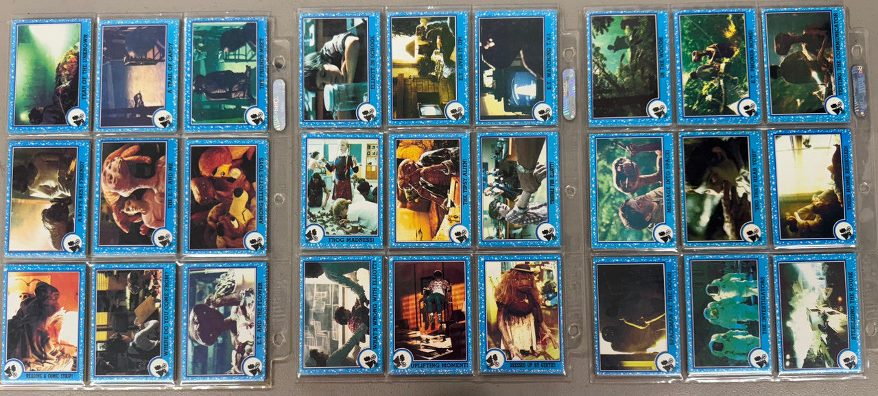 1982 Topps E.T. The Extra-Terrestrial Complete Card Set W/ Stickers NM