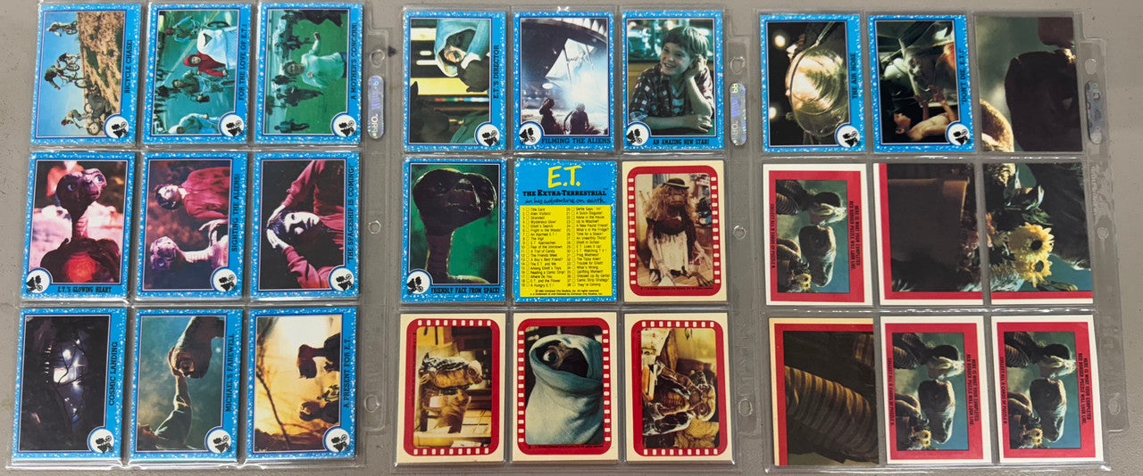 1982 Topps E.T. The Extra-Terrestrial Complete Card Set W/ Stickers NM