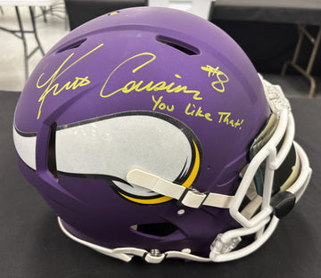 Kirk Cousins Signed Autographed Helmet Authentic Inscribed Kirk Cousins Cert