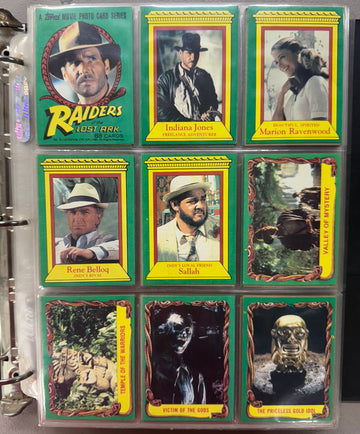 1981-2008 Topps Indiana Jones Complete Card Sets W/ Inserts and Stickers NM