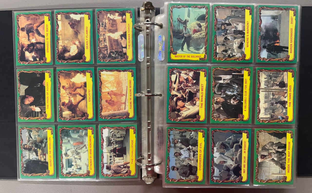 1981-2008 Topps Indiana Jones Complete Card Sets W/ Inserts and Stickers NM