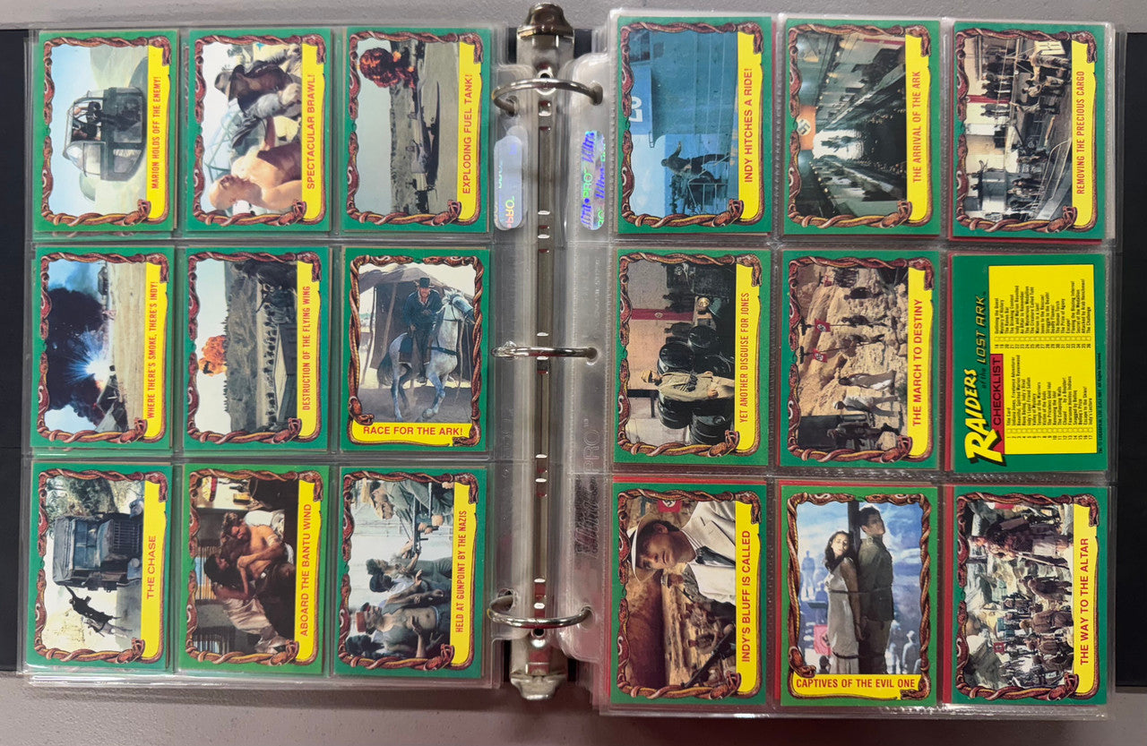 1981-2008 Topps Indiana Jones Complete Card Sets W/ Inserts and Stickers NM