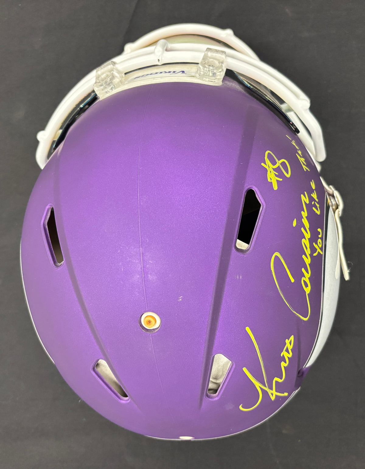 Kirk Cousins Signed Autographed Helmet Authentic Inscribed Kirk Cousins Cert