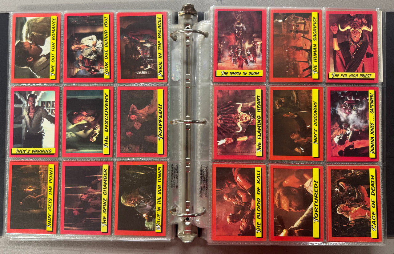 1981-2008 Topps Indiana Jones Complete Card Sets W/ Inserts and Stickers NM