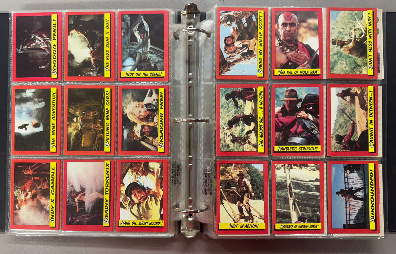 1981-2008 Topps Indiana Jones Complete Card Sets W/ Inserts and Stickers NM