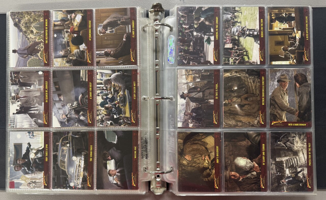 1981-2008 Topps Indiana Jones Complete Card Sets W/ Inserts and Stickers NM