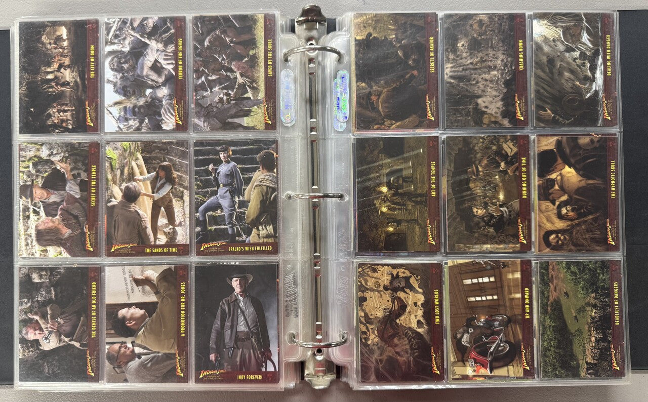 1981-2008 Topps Indiana Jones Complete Card Sets W/ Inserts and Stickers NM