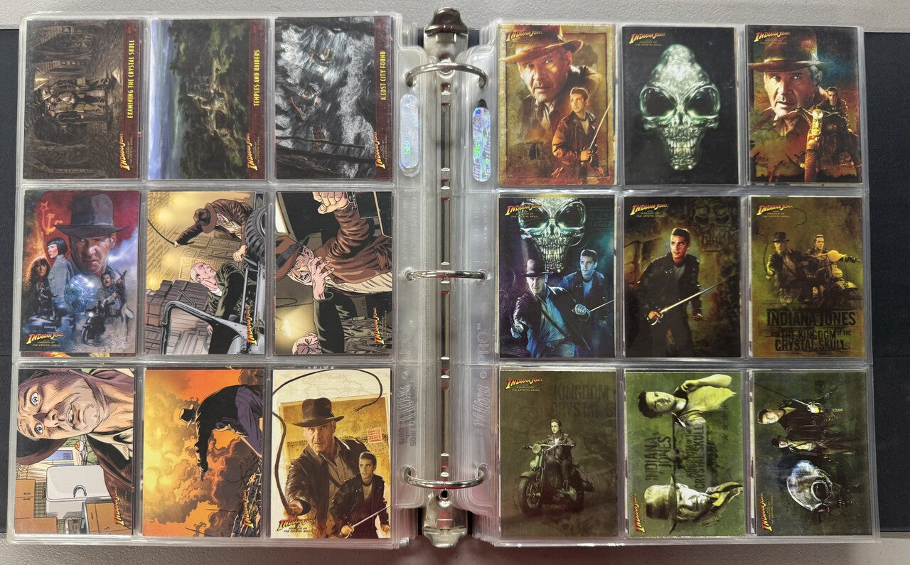 1981-2008 Topps Indiana Jones Complete Card Sets W/ Inserts and Stickers NM