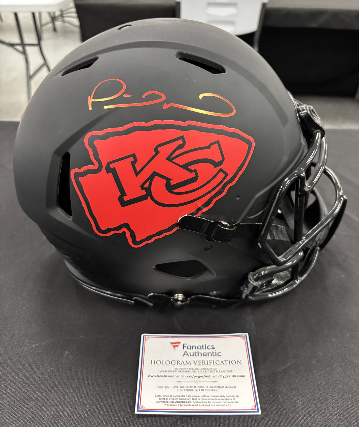Patrick Mahomes Signed Autographed Authentic Helmet Eclipse Fanatics Cert