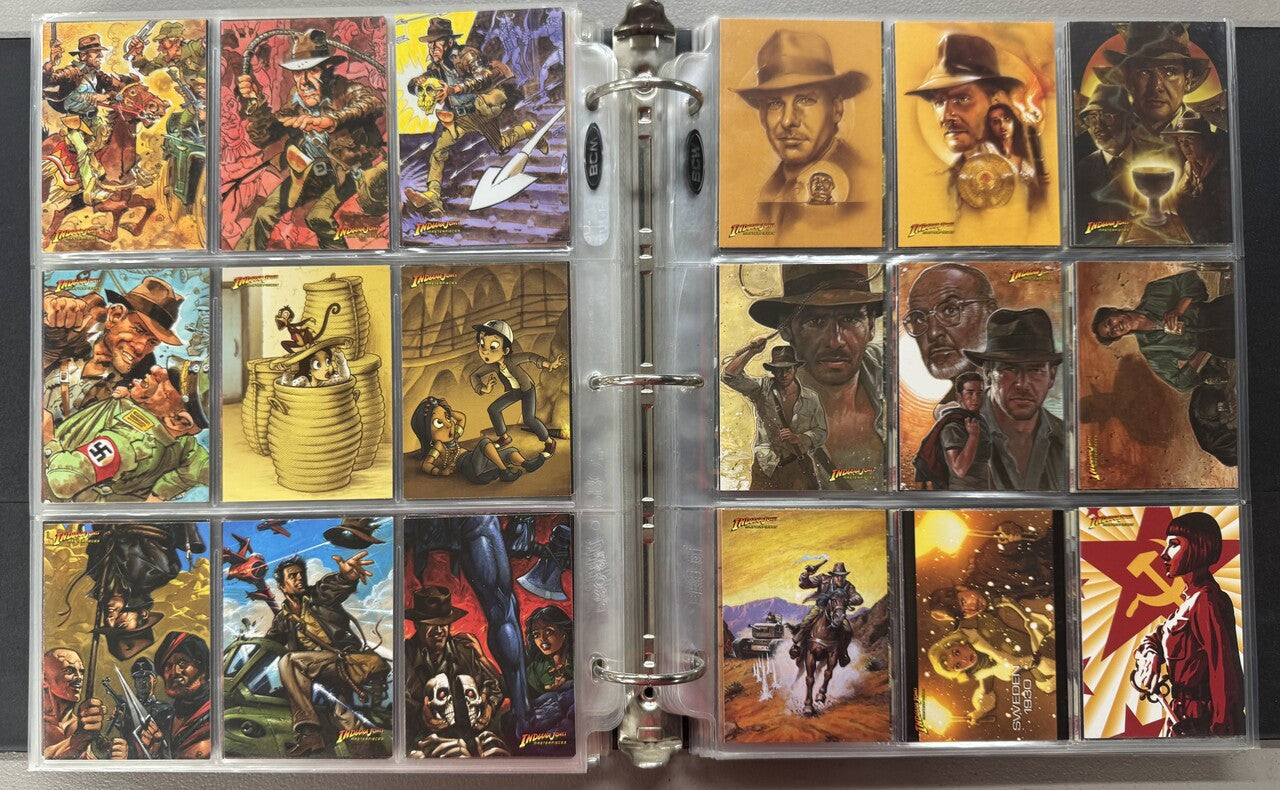 1981-2008 Topps Indiana Jones Complete Card Sets W/ Inserts and Stickers NM