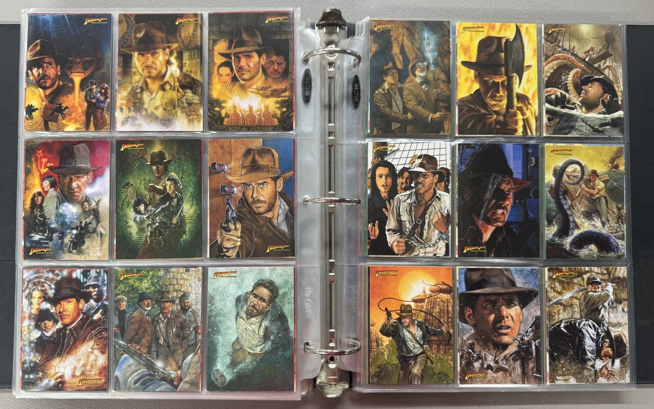 1981-2008 Topps Indiana Jones Complete Card Sets W/ Inserts and Stickers NM