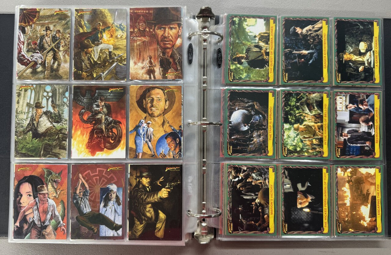 1981-2008 Topps Indiana Jones Complete Card Sets W/ Inserts and Stickers NM