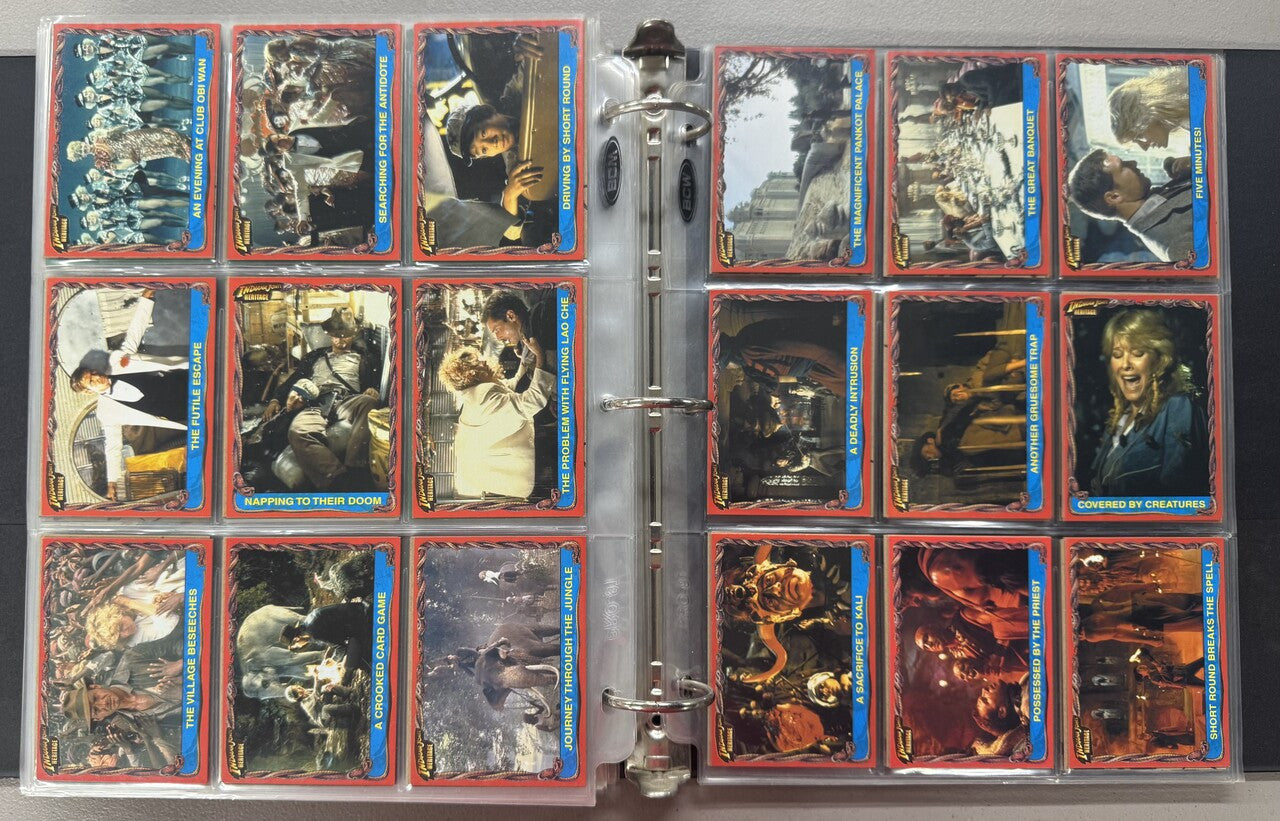 1981-2008 Topps Indiana Jones Complete Card Sets W/ Inserts and Stickers NM