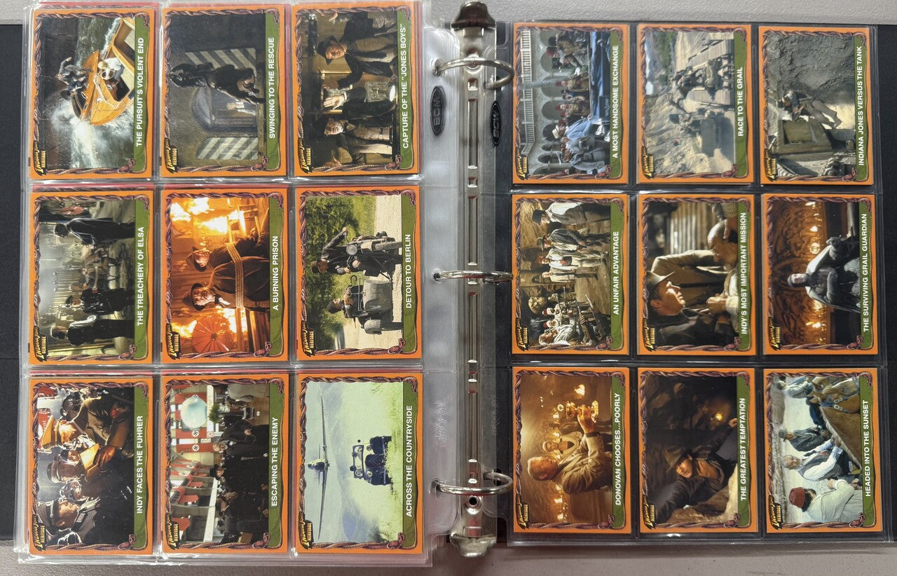 1981-2008 Topps Indiana Jones Complete Card Sets W/ Inserts and Stickers NM