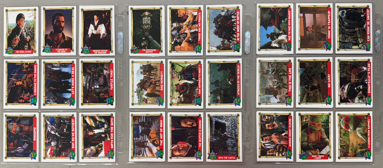 1992 Topps Teenage Mutant Ninja Turtles III Complete Card Set W/ Stickers NM