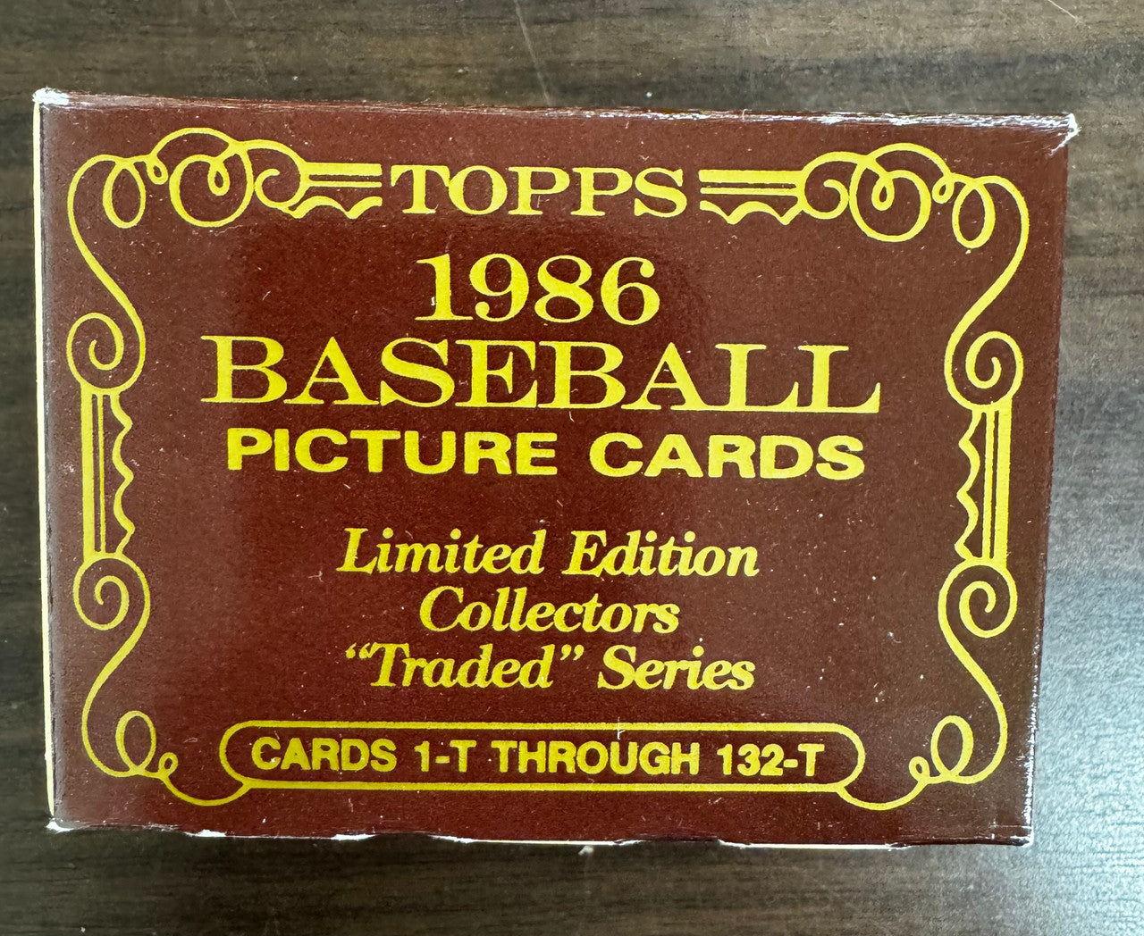 1986 Topps Tiffany Baseball Traded Series Set Factory Sealed