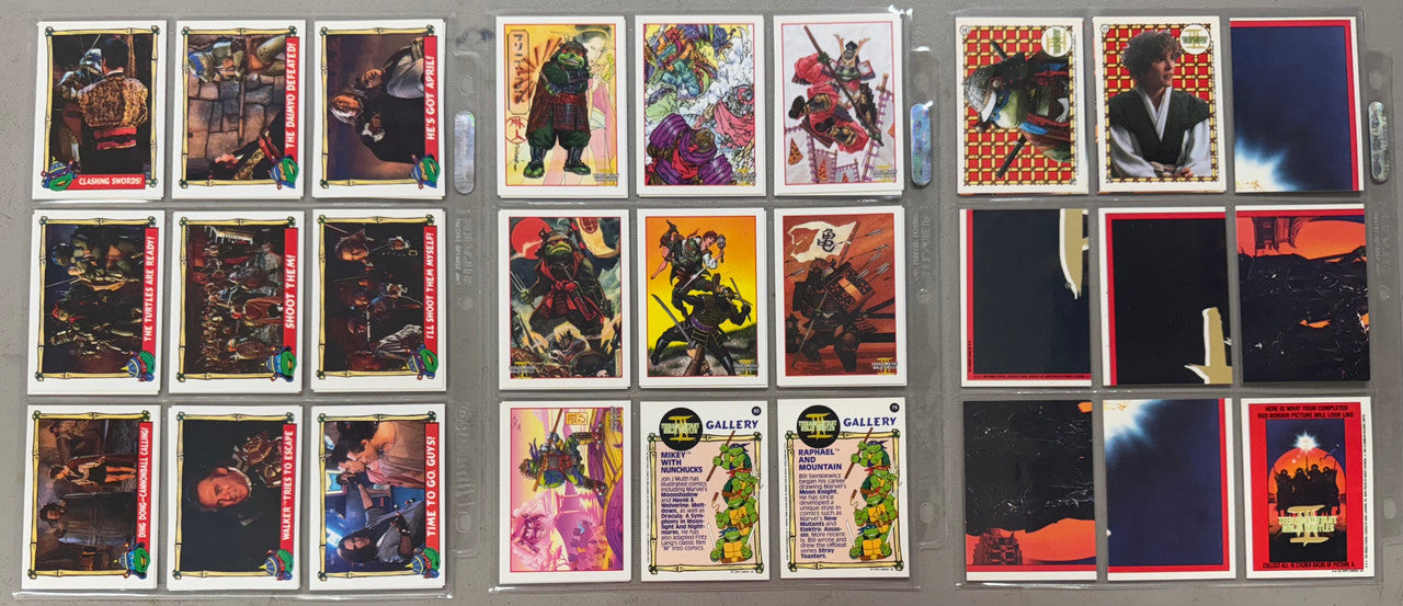 1992 Topps Teenage Mutant Ninja Turtles III Complete Card Set W/ Stickers NM