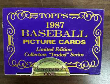 1987 Topps Tiffany Baseball Traded Series Set Factory Sealed