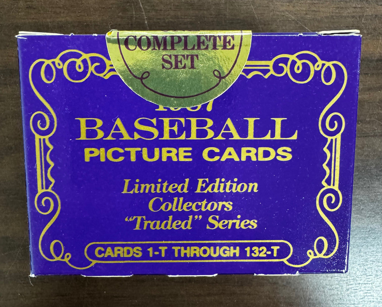 1987 Topps Tiffany Baseball Traded Series Set Factory Sealed