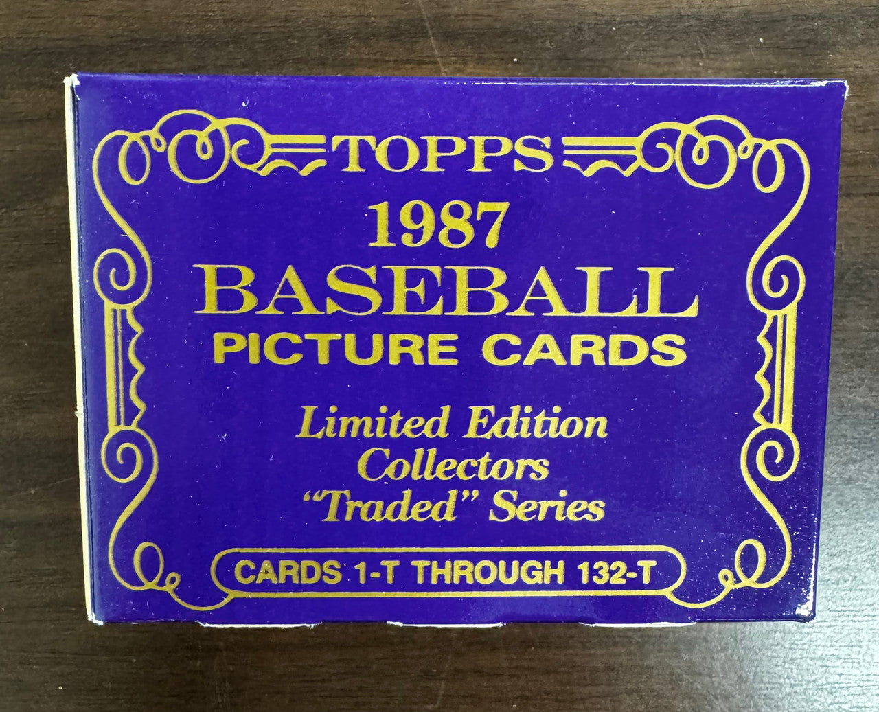 1987 Topps Tiffany Baseball Traded Series Set Factory Sealed