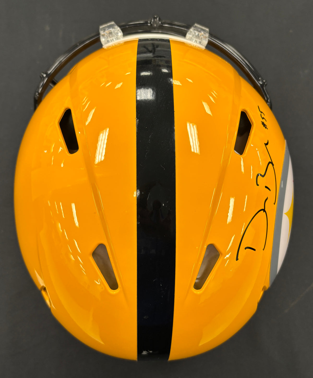 Devin Bush Signed Autographed Helmet Authentic BAS Cert
