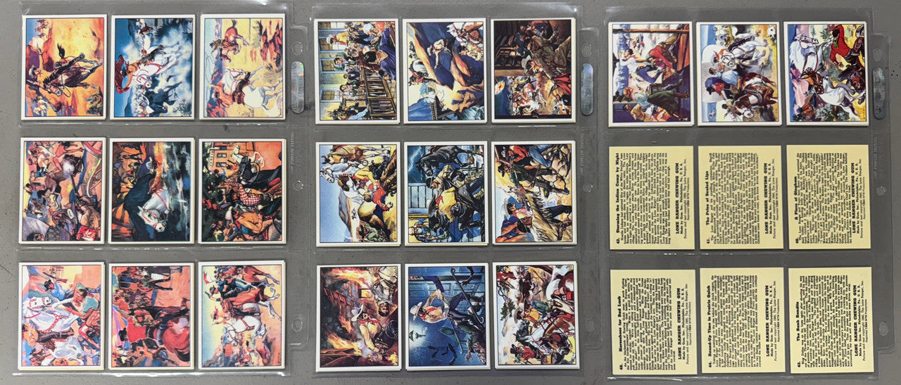 1984 WTW Lone Ranger 1940 Reprint Complete Card Set NM