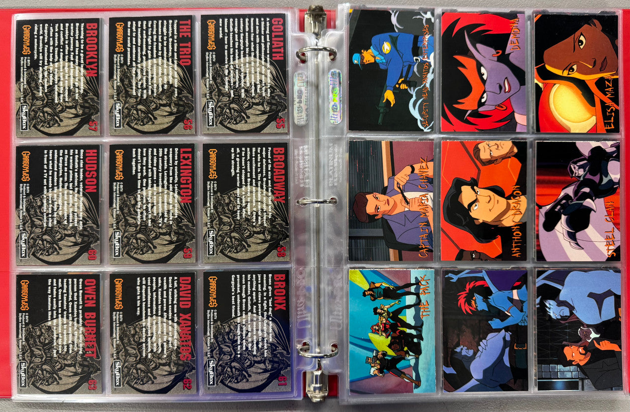 1995 SkyBox Gargoyles Series 1-2 Complete Card Sets W/ Inserts