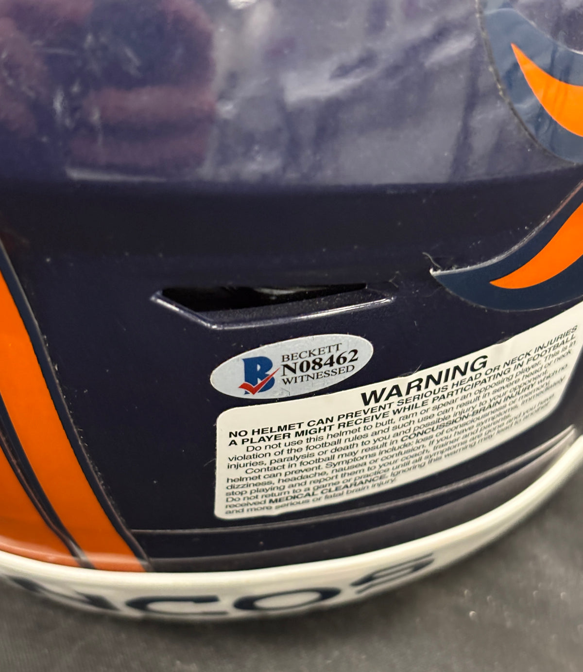 Champ Bailey Signed Autographed Inscribed HOF Authentic Helmet BGS Cert