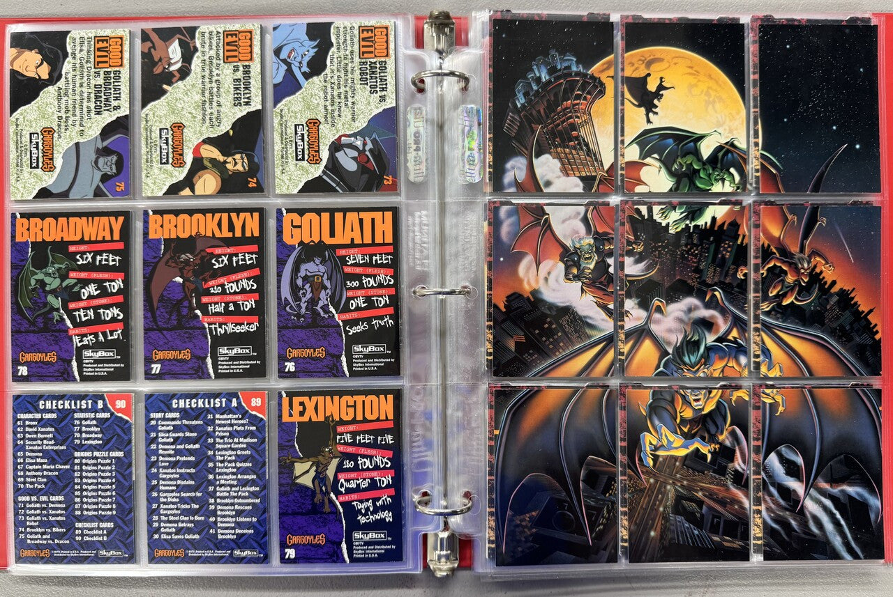 1995 SkyBox Gargoyles Series 1-2 Complete Card Sets W/ Inserts