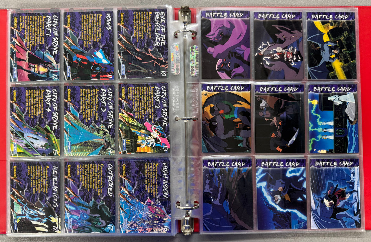 1995 SkyBox Gargoyles Series 1-2 Complete Card Sets W/ Inserts