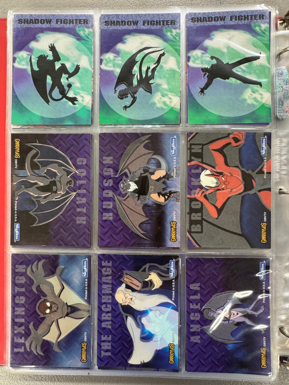 1995 SkyBox Gargoyles Series 1-2 Complete Card Sets W/ Inserts