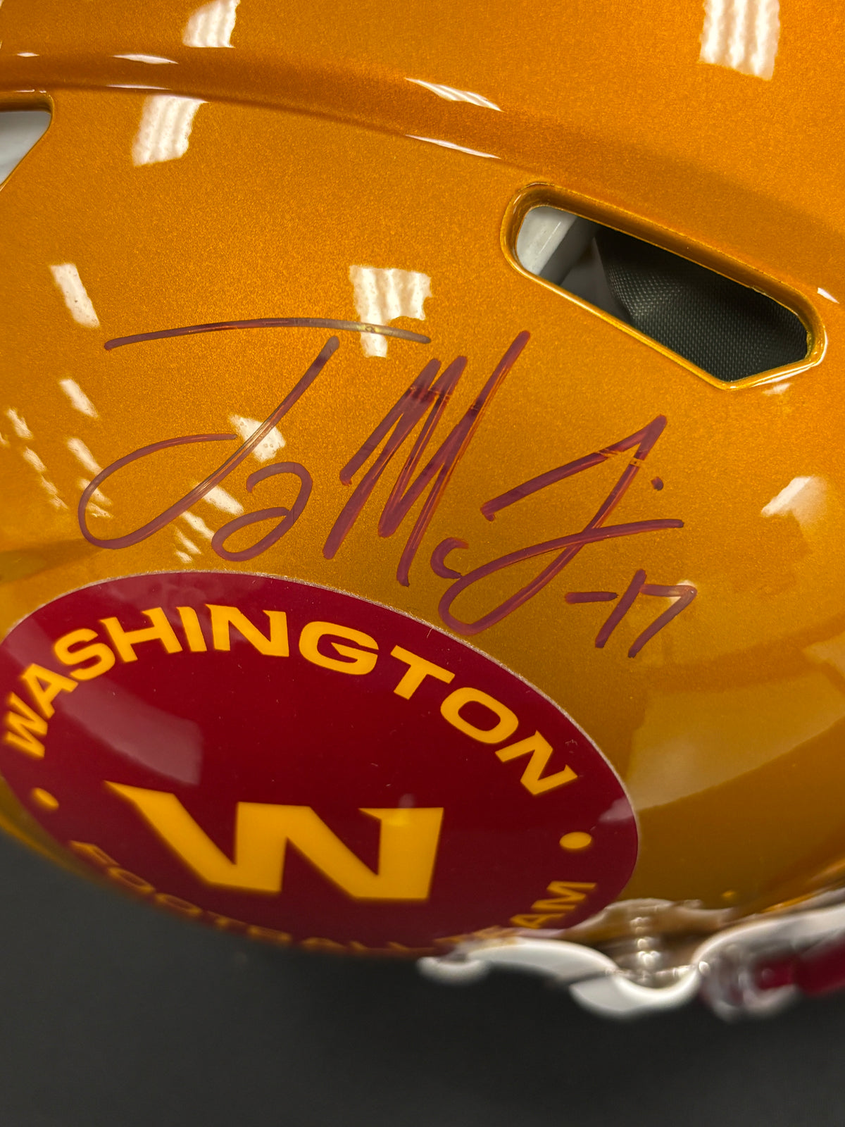 Terry McLaurin Signed Autographed Helmet Authentic BGS Cert