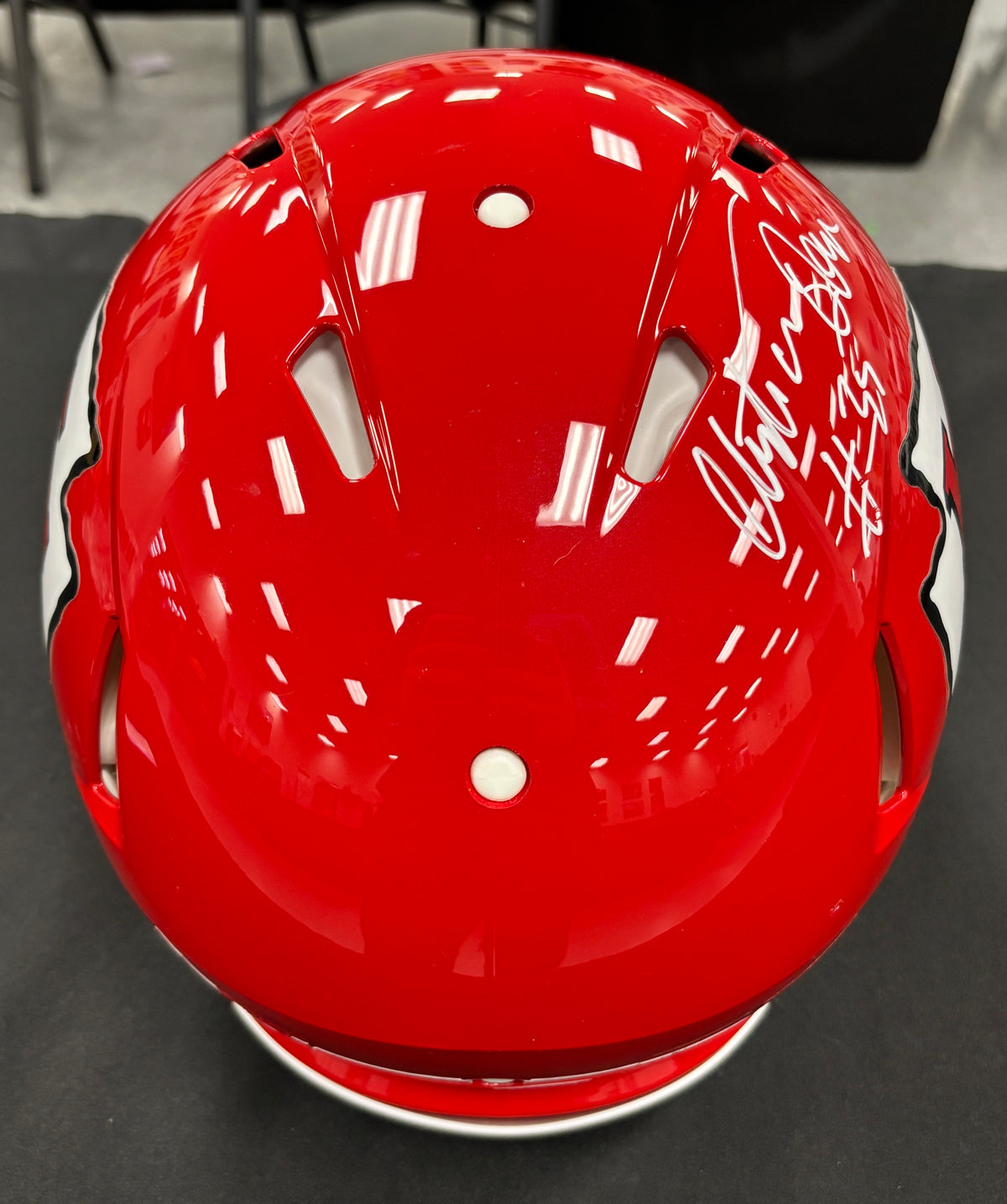 Christian Okoye Signed Autographed Helmet Authentic PSA Cert