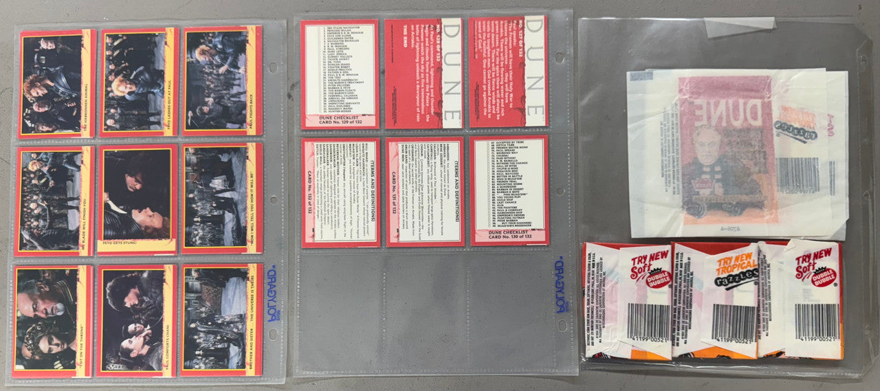 1984 Fleer Dune Complete Card Set W/ Packs and Wrappers