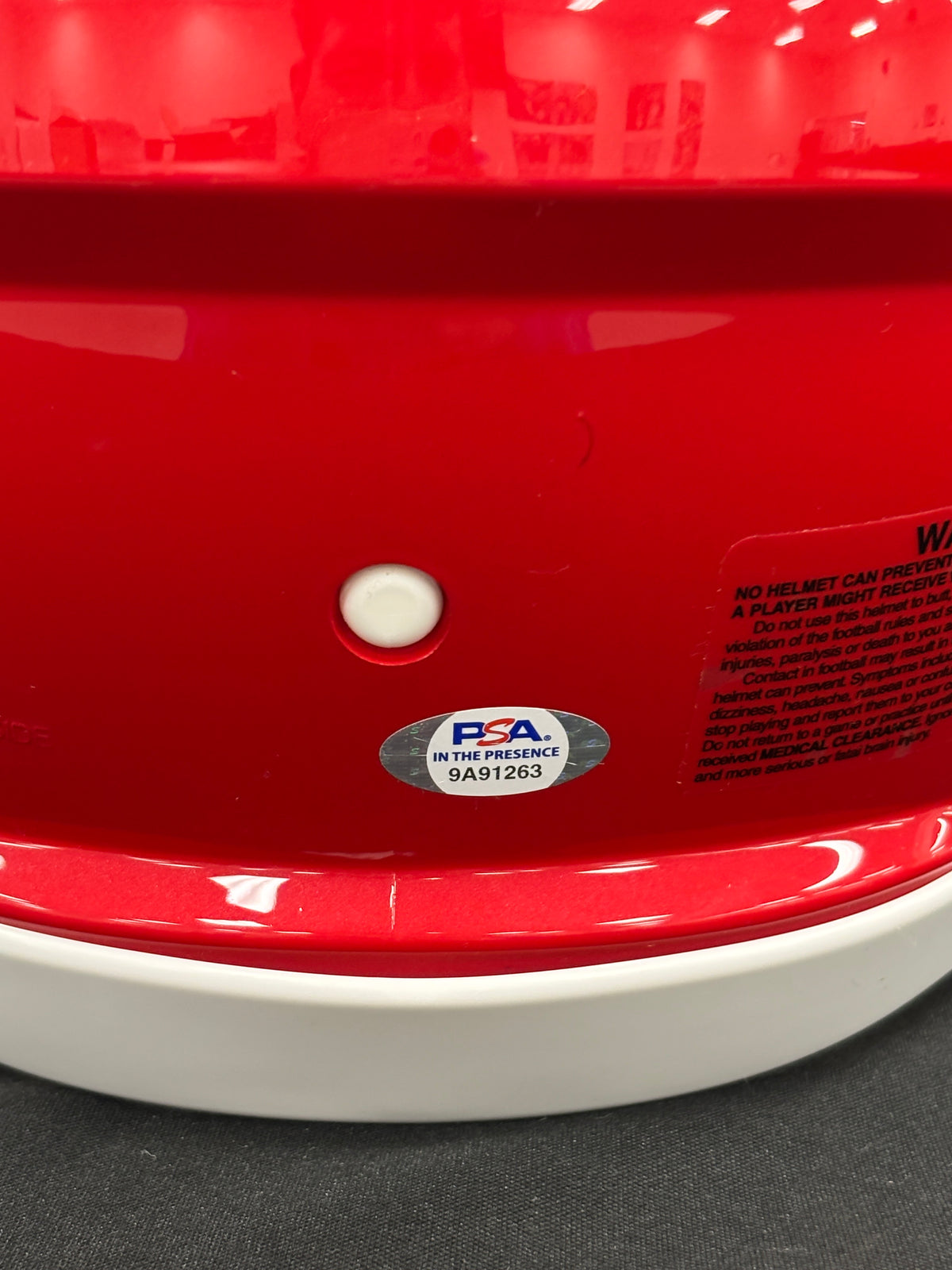Christian Okoye Signed Autographed Helmet Authentic PSA Cert