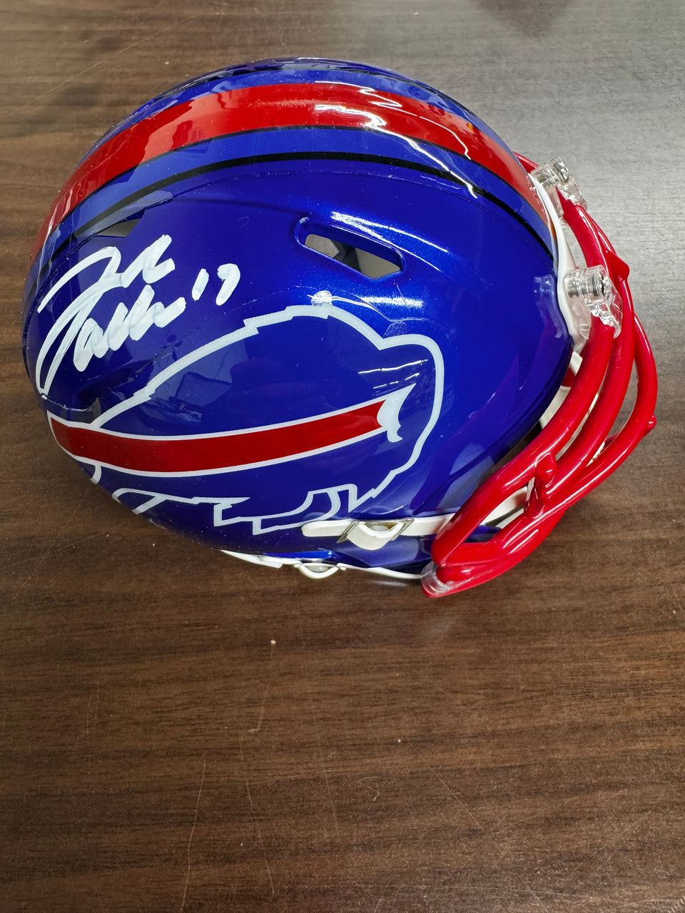 Josh Allen Signed Autographed Riddell Flash Alternate Mini Helmet BAS