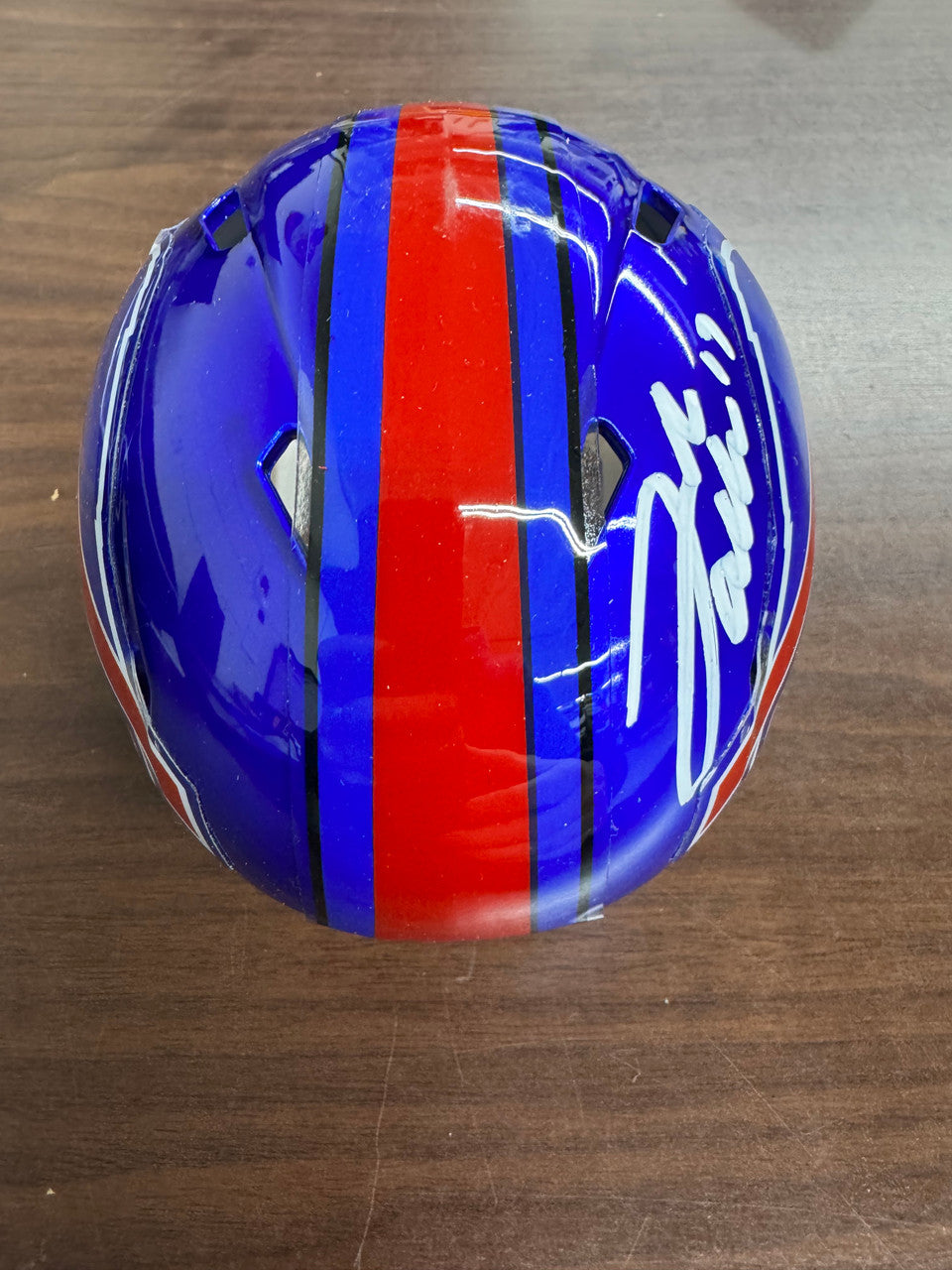 Josh Allen Signed Autographed Riddell Flash Alternate Mini Helmet BAS