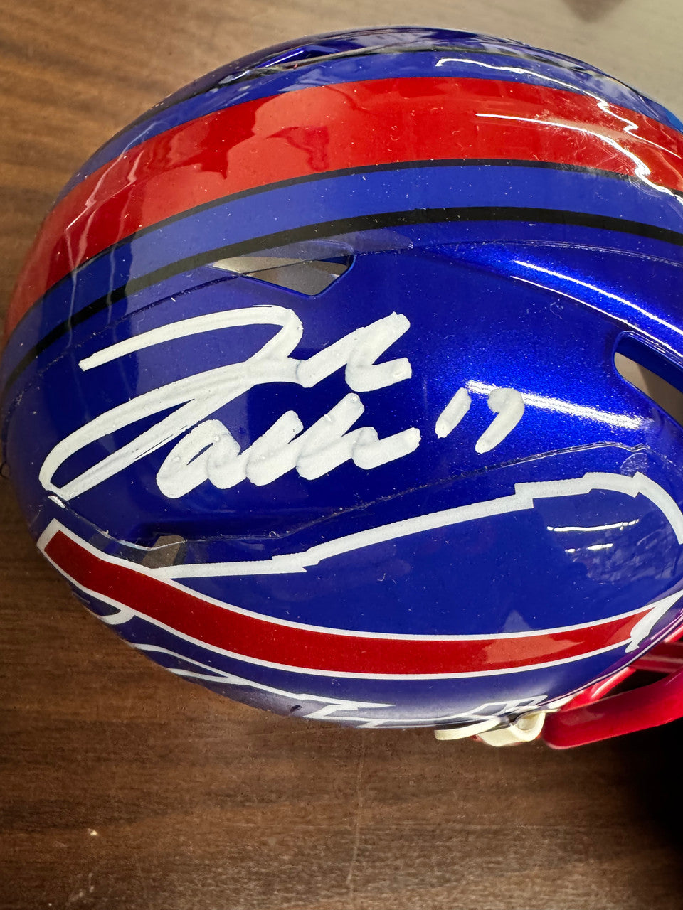 Josh Allen Signed Autographed Riddell Flash Alternate Mini Helmet BAS