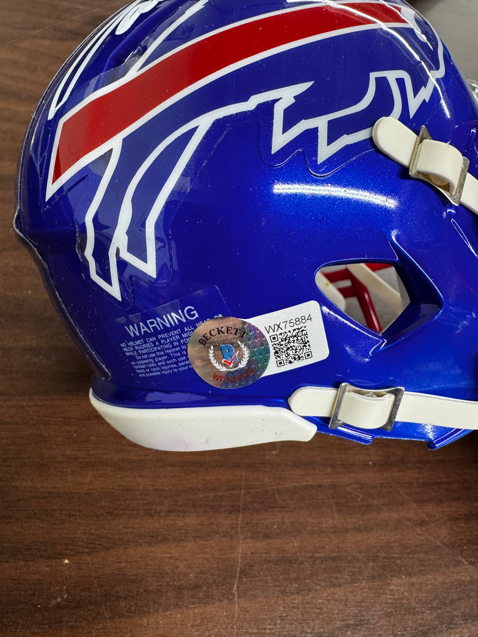 Josh Allen Signed Autographed Riddell Flash Alternate Mini Helmet BAS