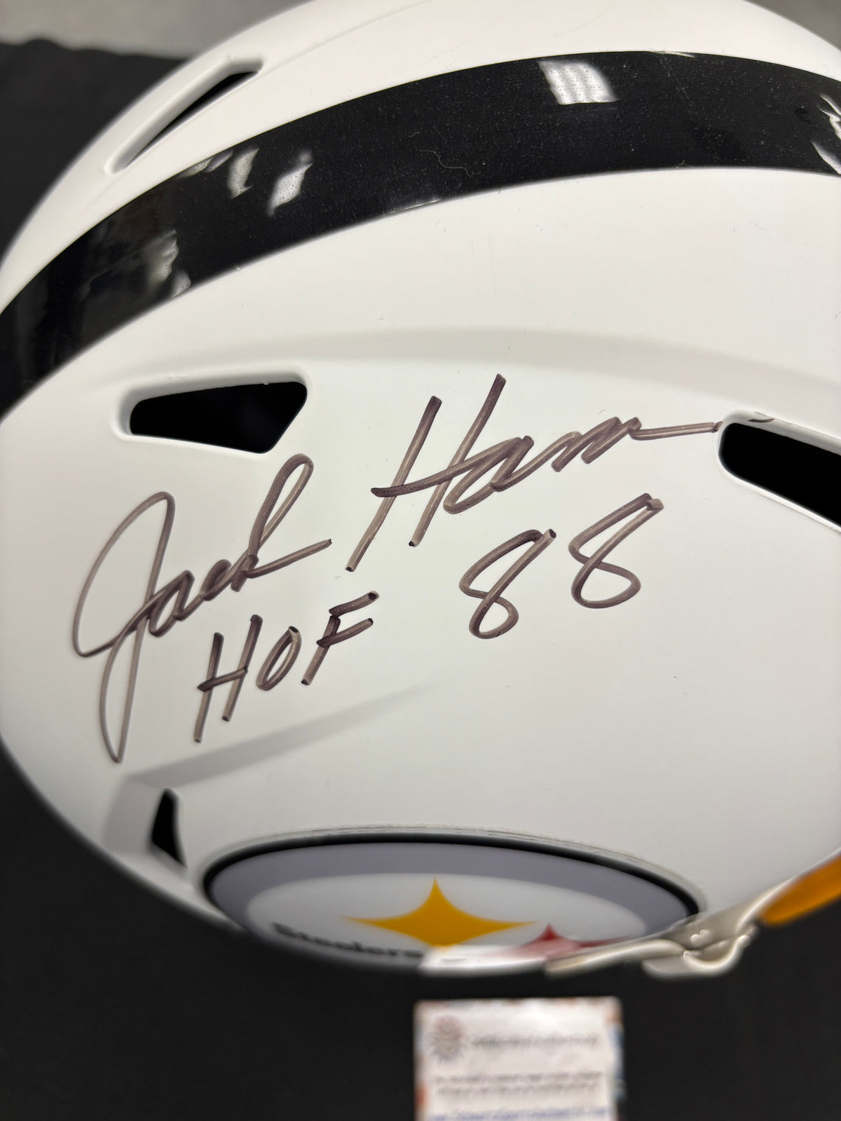 Jack Ham Signed Autographed Inscribed HOF Replica Helmet Schwartz Sports Cert