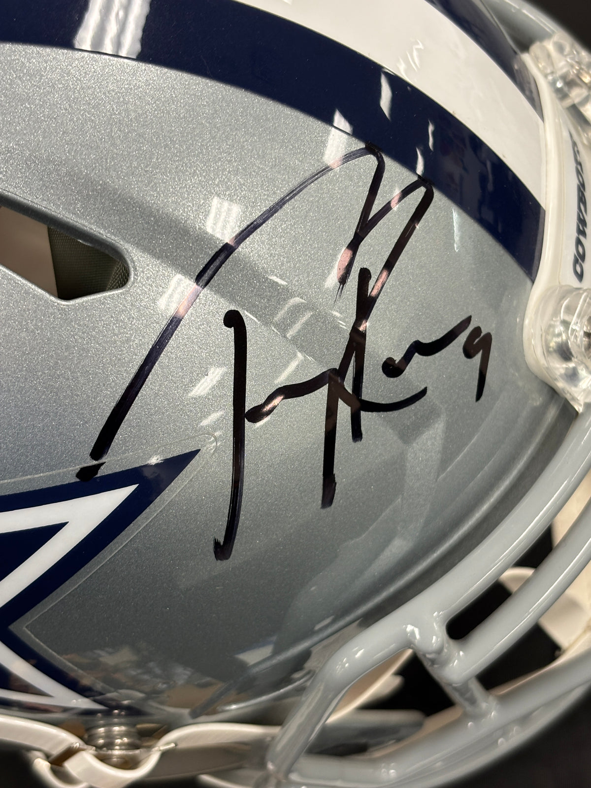 Tony Romo Signed Autographed Helmet Authentic BAS Cert