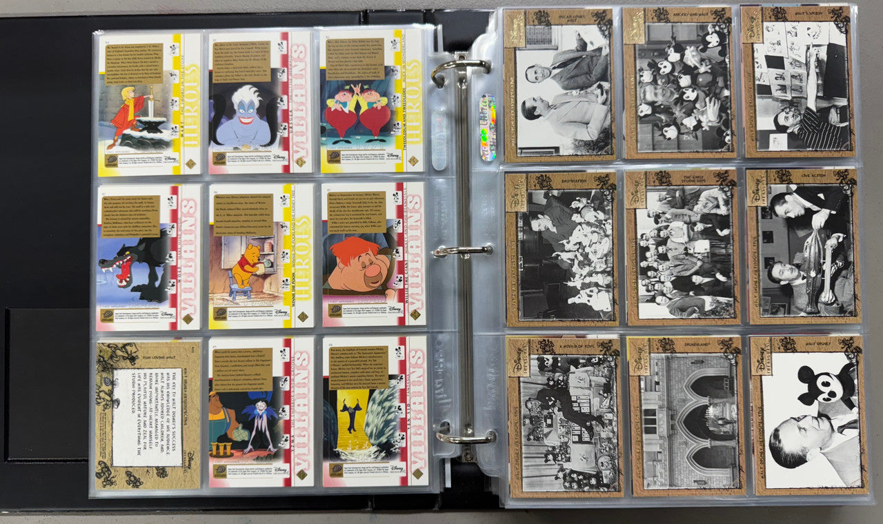 2003-04 Upper Deck Disney Treasures 1-3+Holiday Complete Sets W/ Inserts+Binder